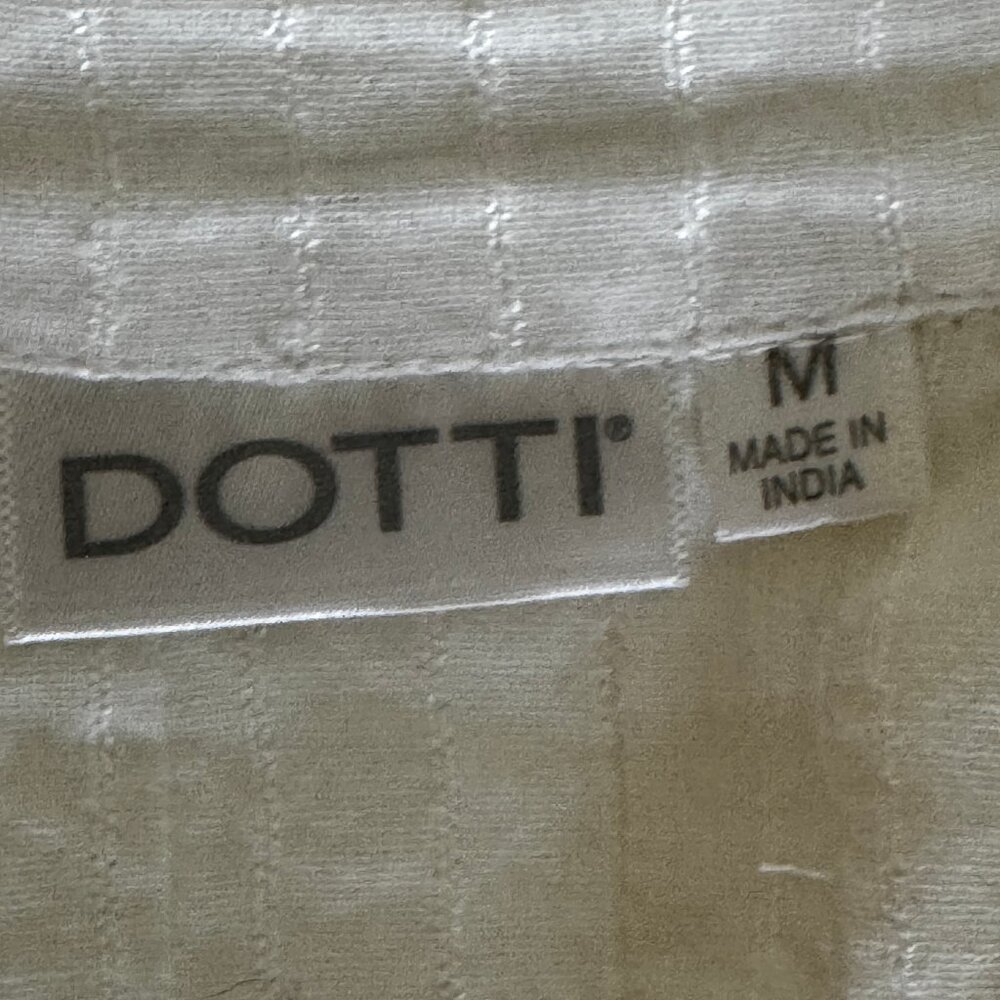 Like new! DOTTI White Cotton Boho Shabby Chic Swim Coverup Size Medium - Picture 6 of 13